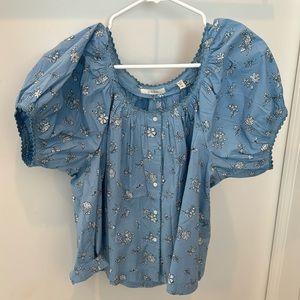 Doen Tennessee floral puff sleeve worn once